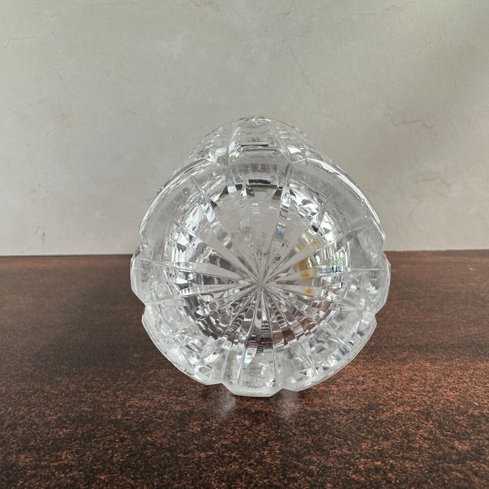 Waterford Crystal Vase "Clare" Diamond Cut Glass Vase Made in Ireland - Picture 6 of 10